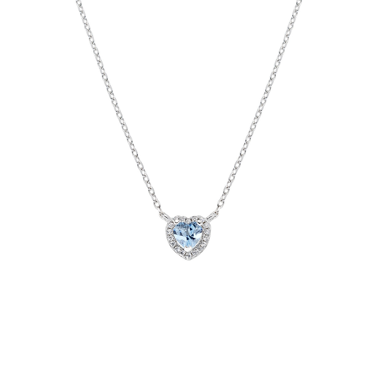 Collana Dolce Cuore Acquamarina in Argento
