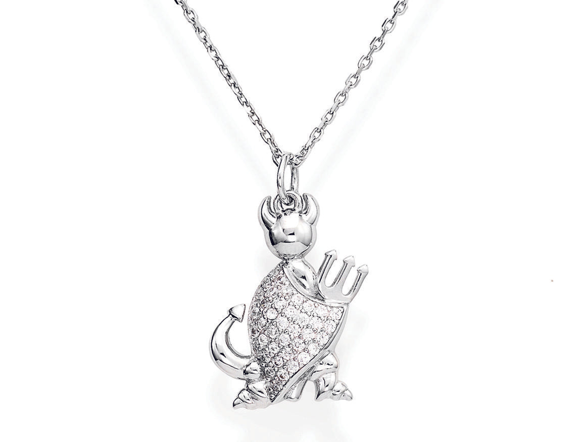 Collana in AG925  e zirconi bianchi (Lungh. 41+4cm) Default Title