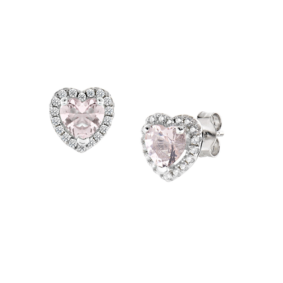 Orecchini Dolce Cuore Rosa Morganite