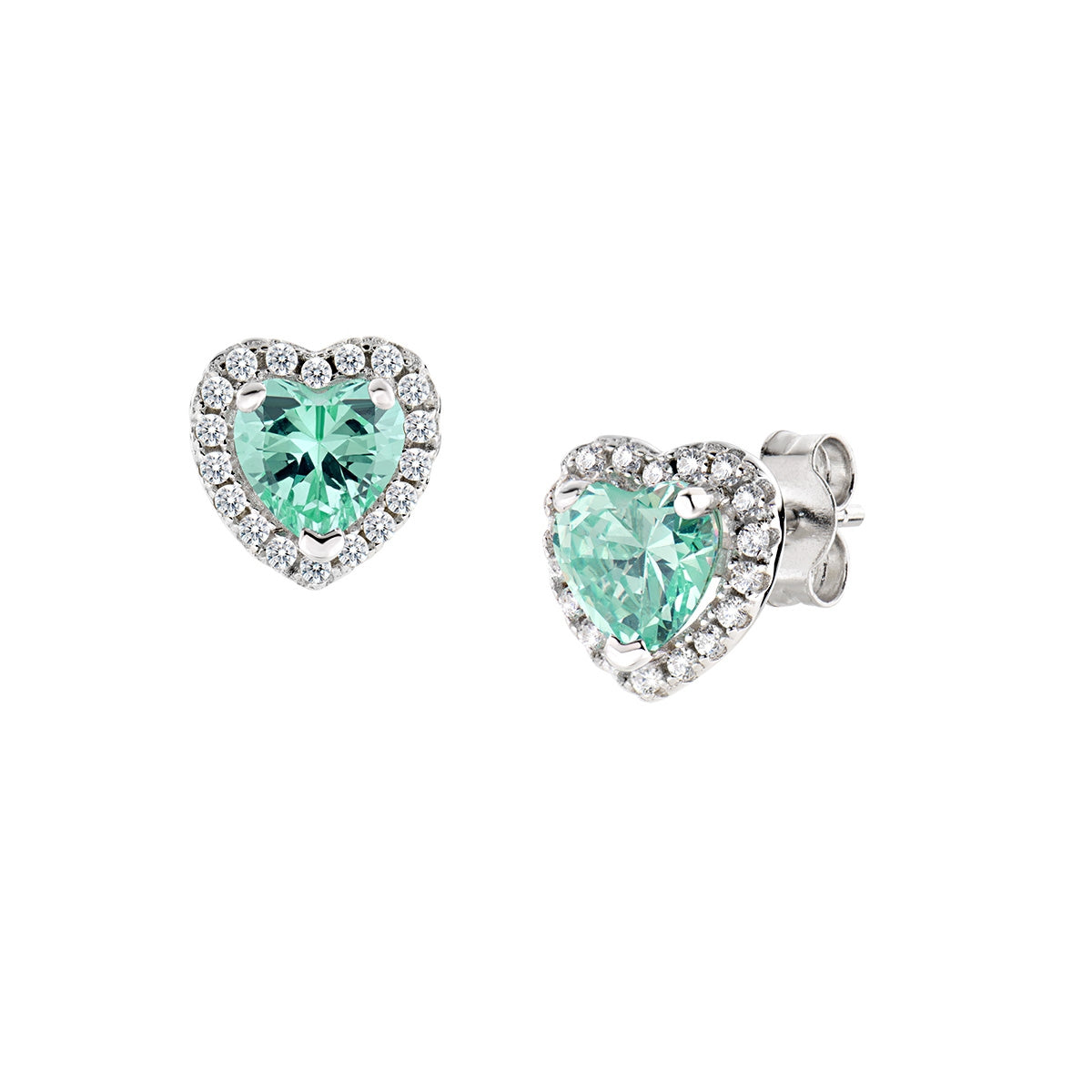 Orecchini Dolce Cuore Verde Acqua
