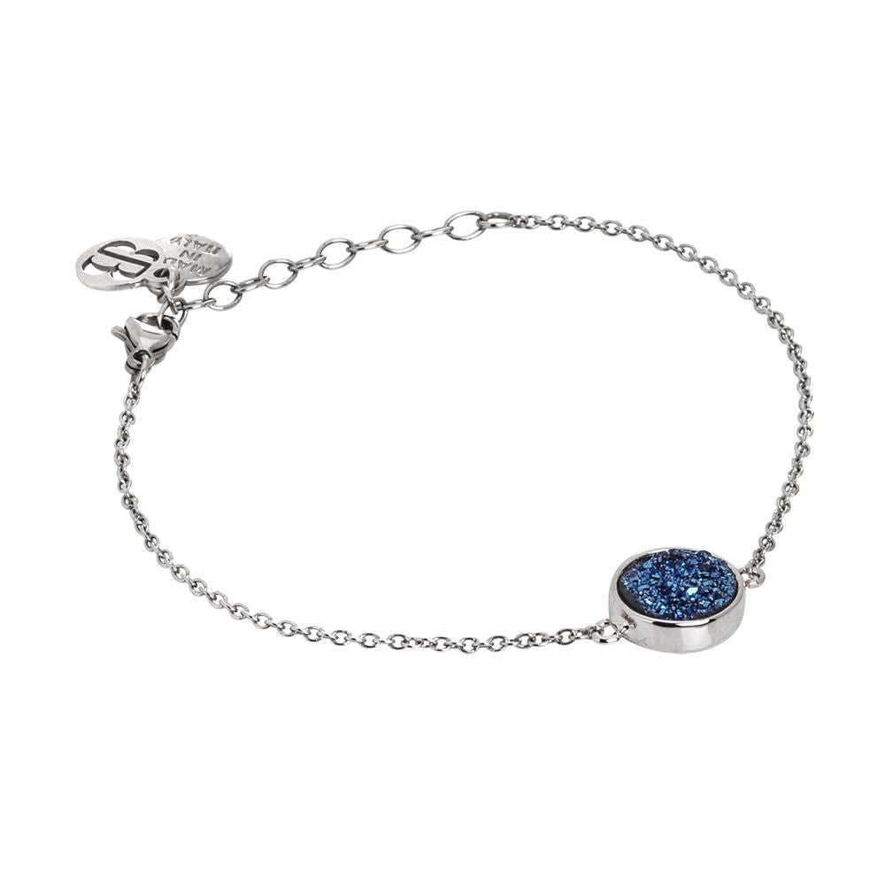 Bracciale con druzy stone blu Default Title