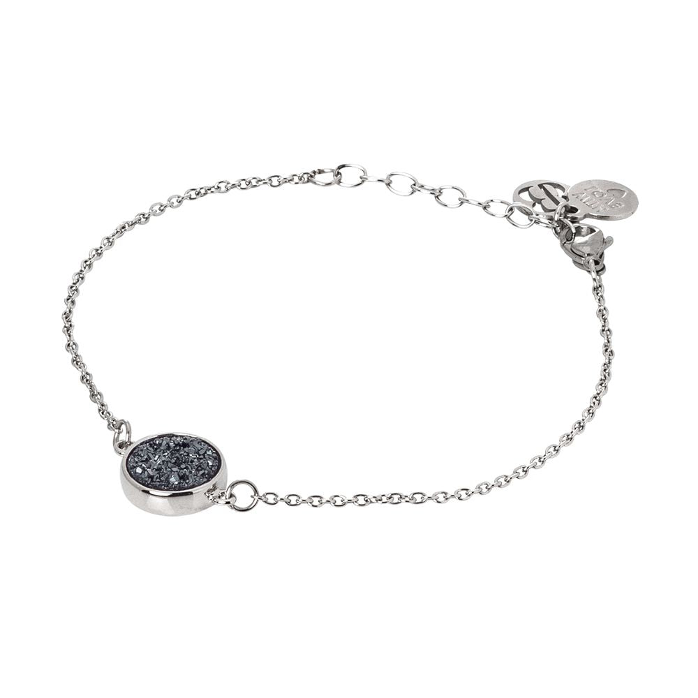 Bracciale con druzy stone color ematite Default Title