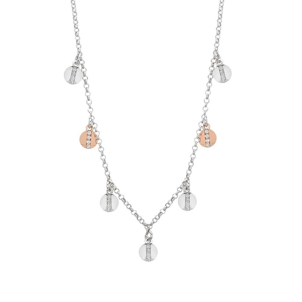 Collana d'argento con charms bicolor Default Title