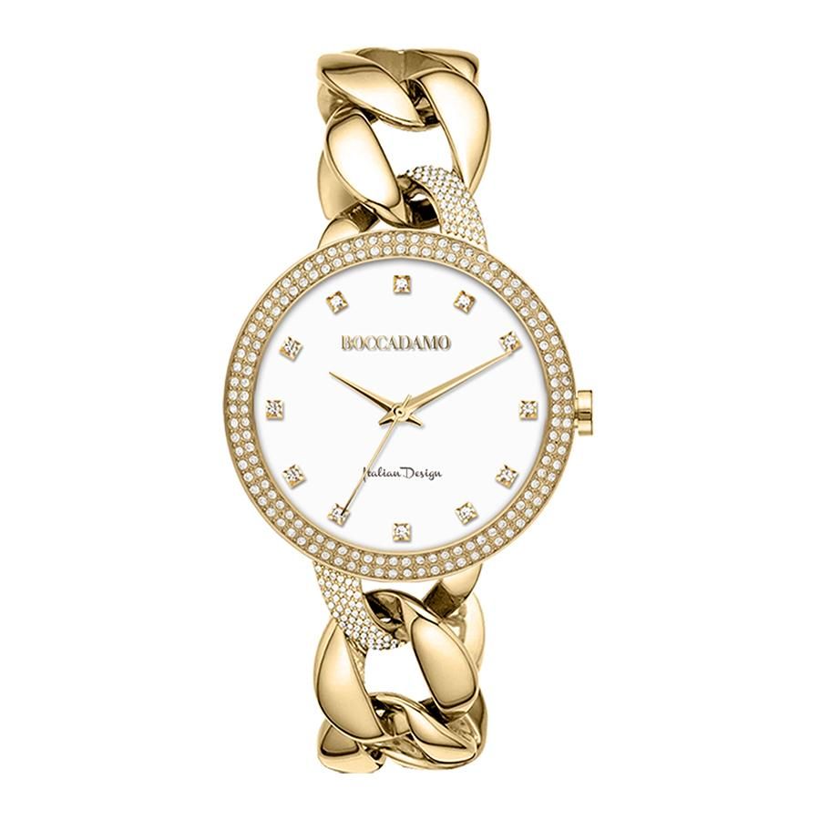 Orologio da polso donna con bracciale grumetta e ghiera doppio filo Swarovski Default Title