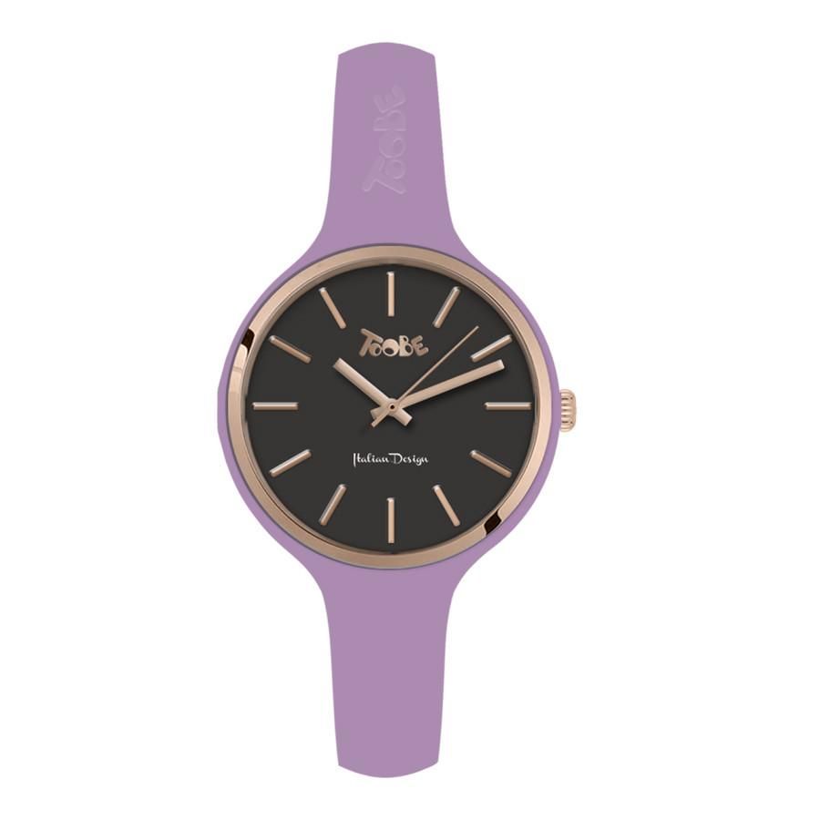 Orologio donna in silicone anallergico lavanda e ghiera rosata Default Title