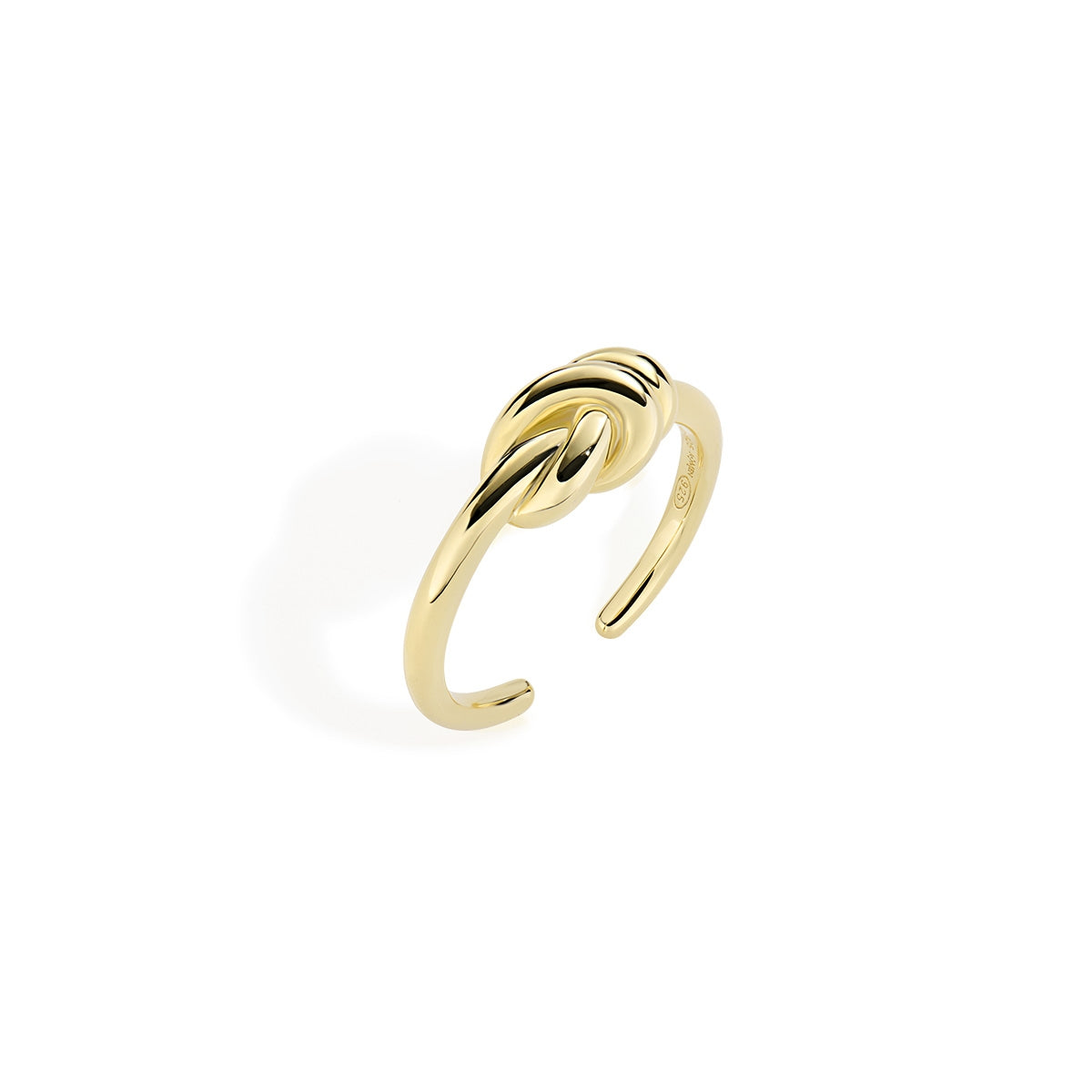 Anello Nodo d'Amore in Ottone Dorato