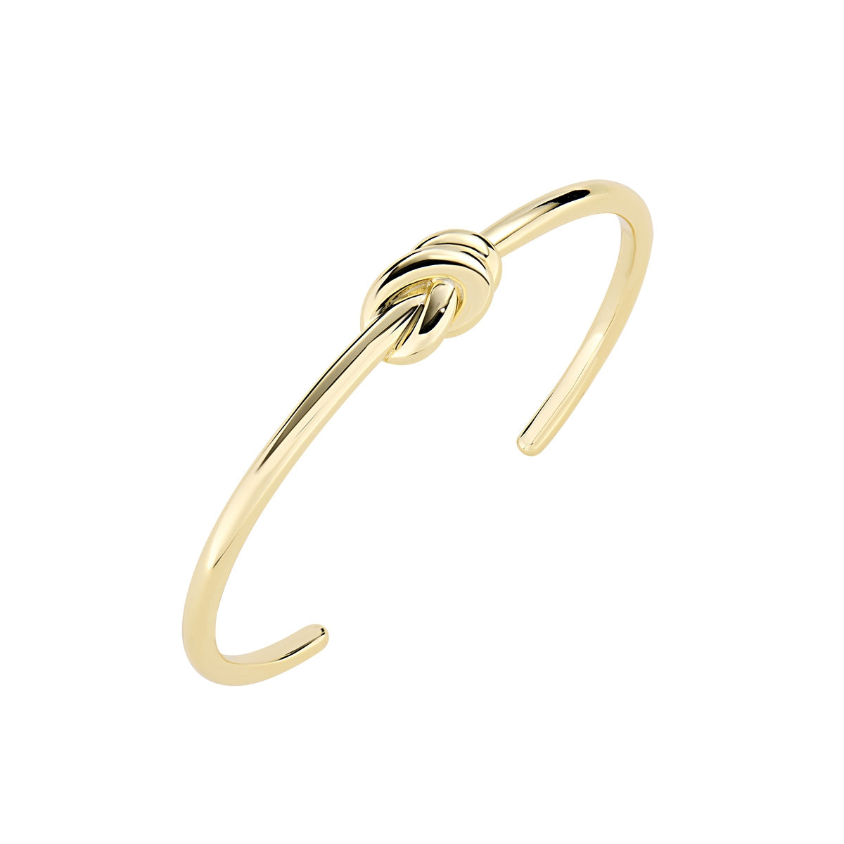 Bracciale Rigido Nodo d'Amore in Ottone Dorato
