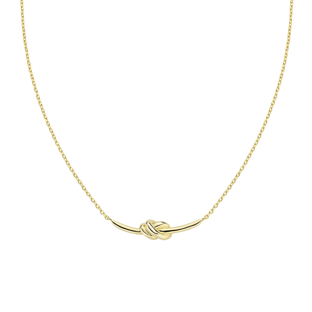 Collana Nodo d'Amore in Ottone Dorato