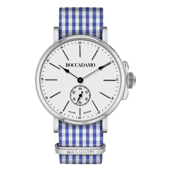 Orologio con cinturino sartoriale fantasia vichy Default Title