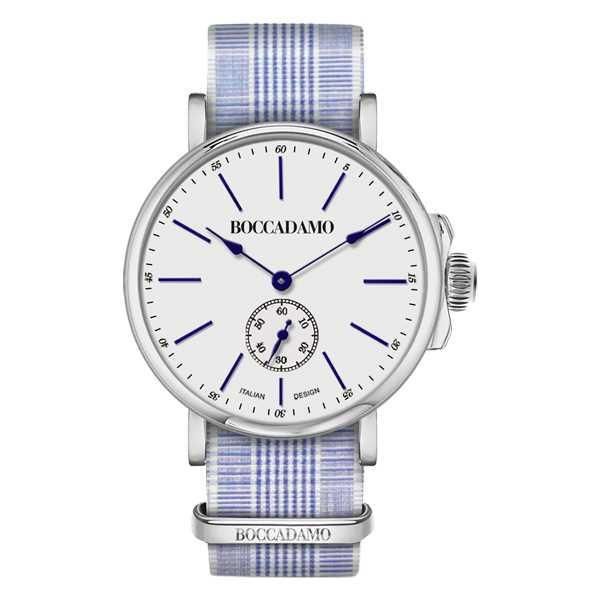 Orologio con cinturino sartoriale fantasia principe di galles Default Title