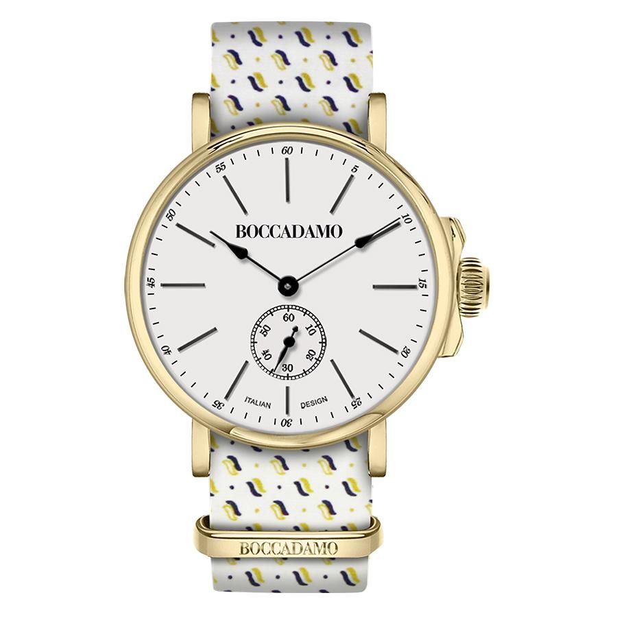 Orologio con cinturino sartoriale a righe strette Default Title