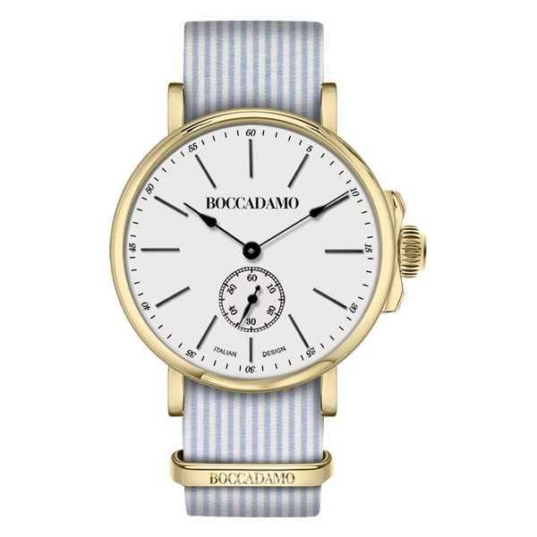 Orologio con cinturino sartoriale a righe strette Default Title