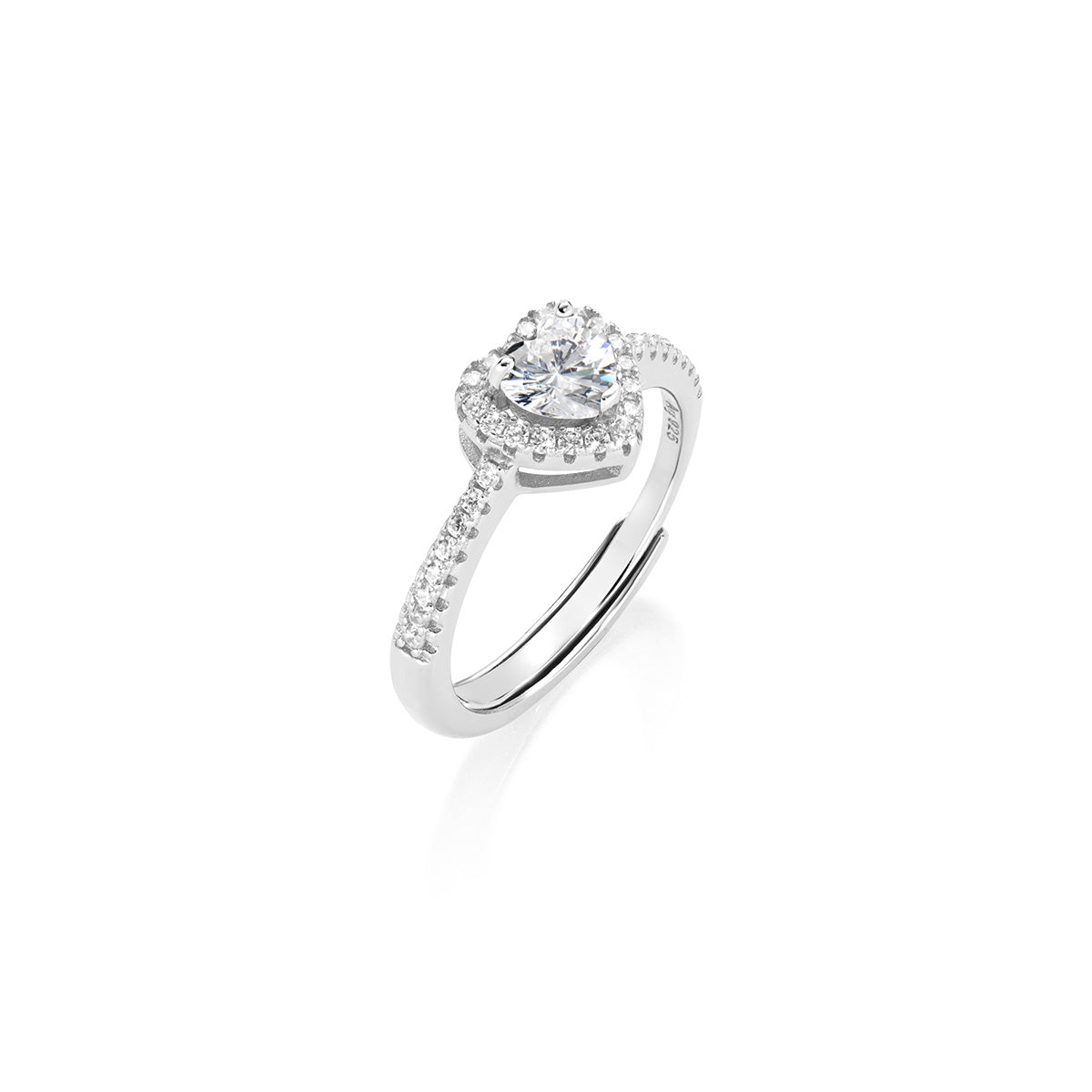 Anello Dolce Cuore Bianco Regolabile