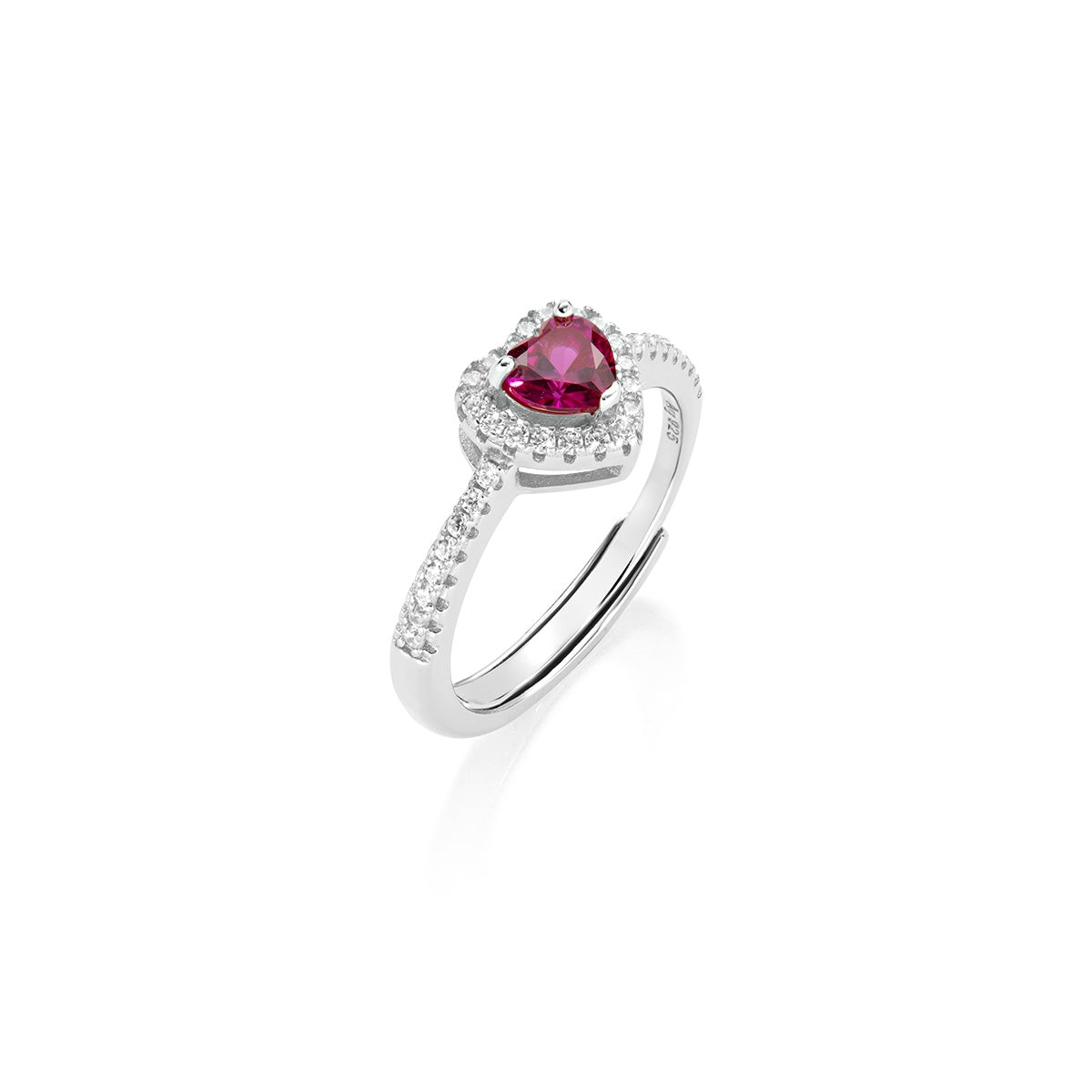 Anello Dolce Cuore Rubino Regolabile