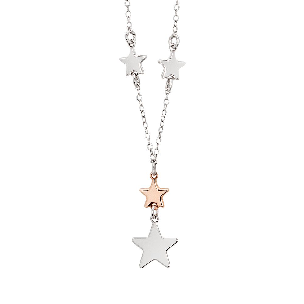Collana con pendente di stelle bicolor Default Title