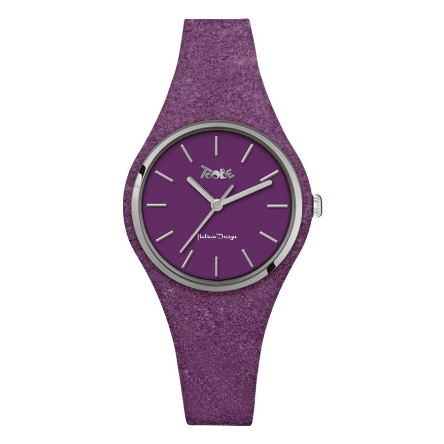 Orologio donna in silicone viola glitterato e quadrante viola Default Title