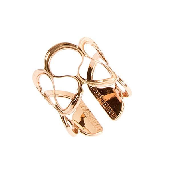 Anello rosato a fascia con decoro a nastro Default Title