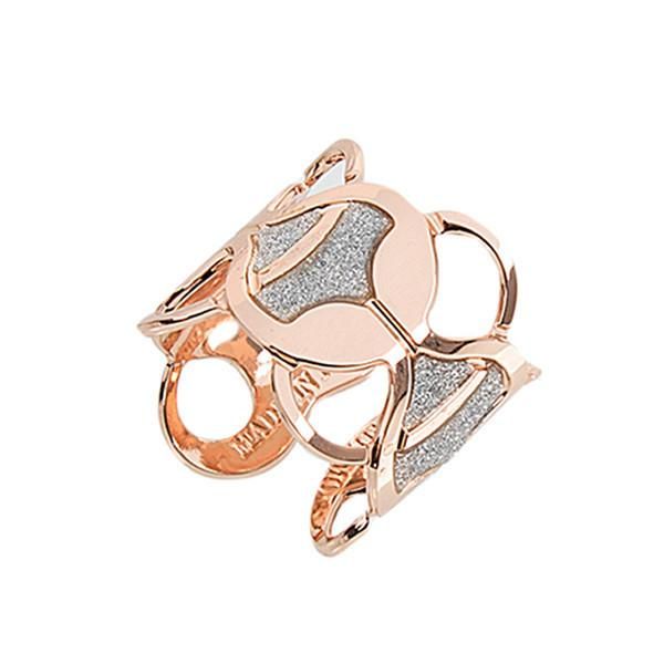 Anello rosato con maglie dalla lavorazione tricot Default Title