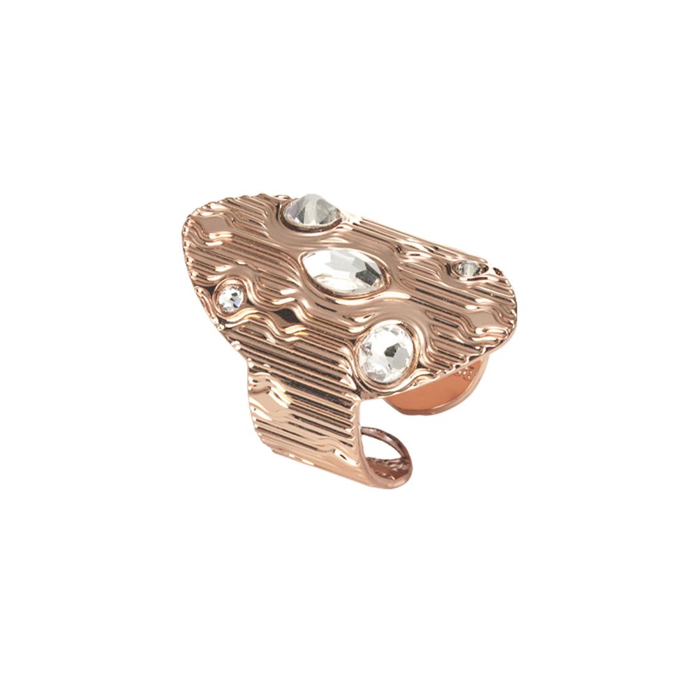 Anello navette con Swarovski crystal Default Title