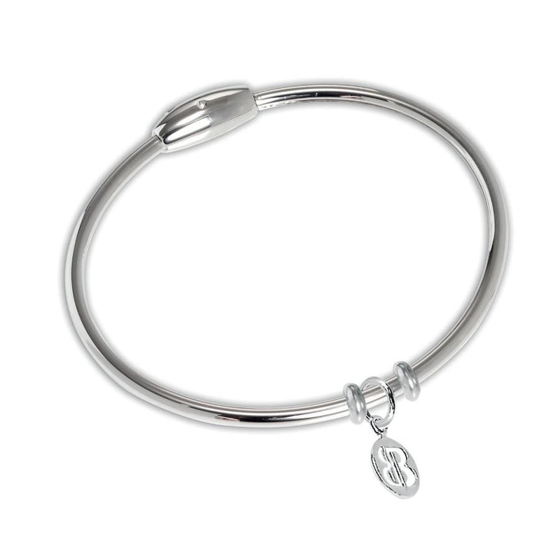 Bracciale rigido rodiato Default Title