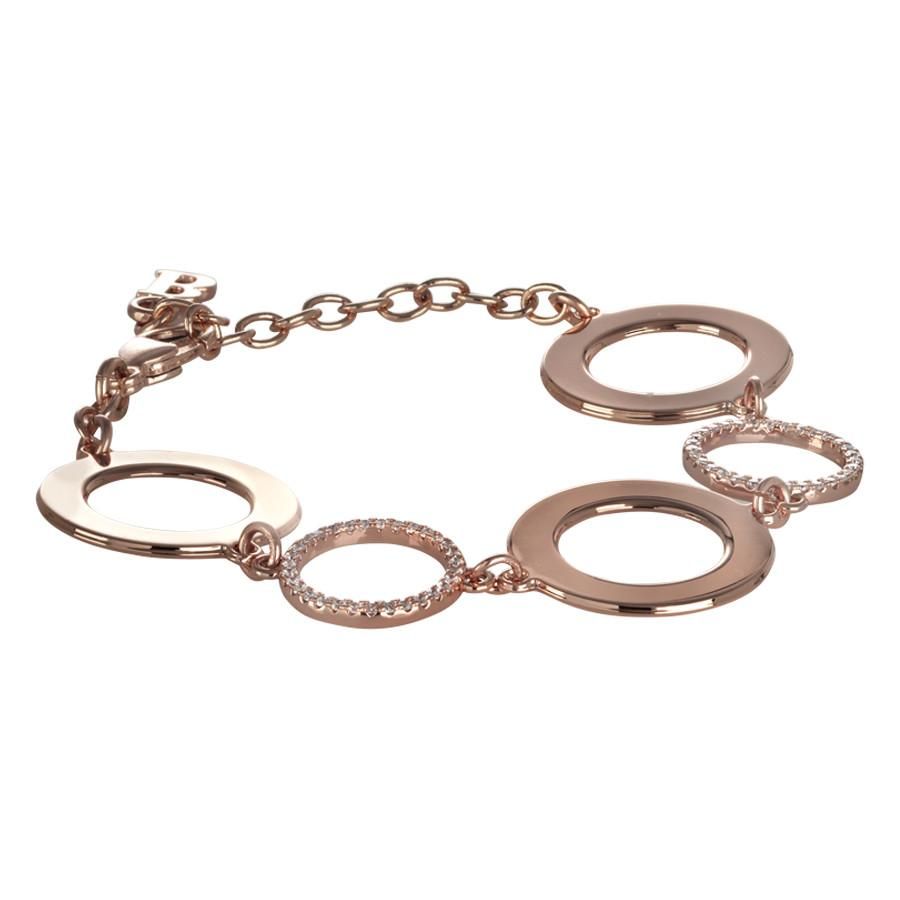 Bracciale modulare rosato con zirconi Default Title