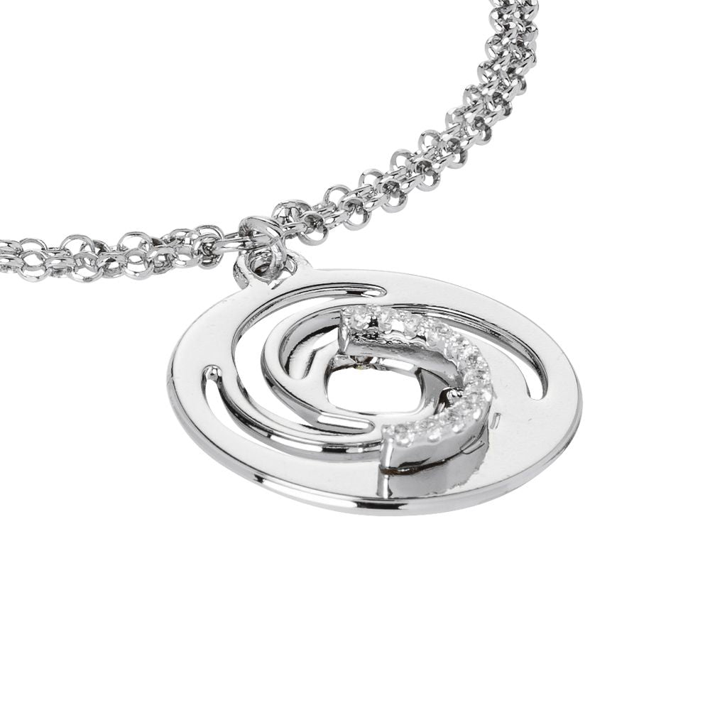 Bracciale con pendente a vortice e zirconi Default Title