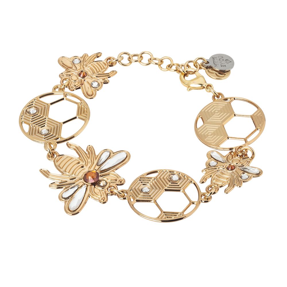 Bracciale semirigido con api e nidi d'ape Default Title
