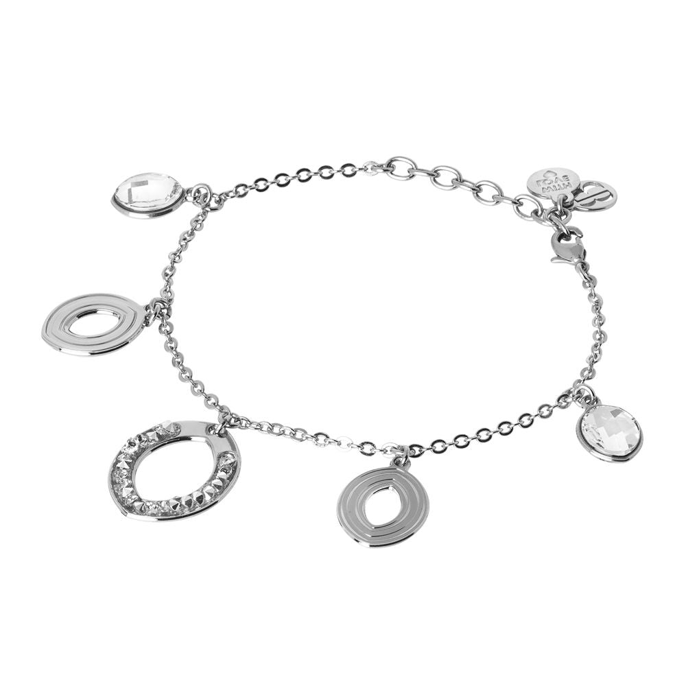 Bracciale con navette lisce e di Swarovski Default Title