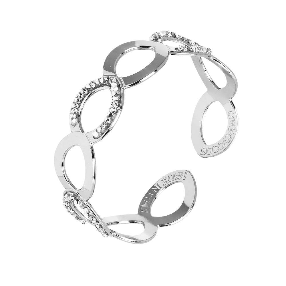 Bracciale rigido a fascia con pavè di Swarovski Default Title