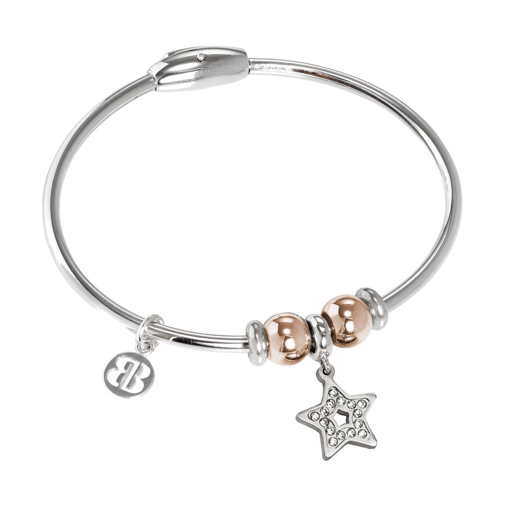 Bracciale con charm a forma di stella e strass Default Title
