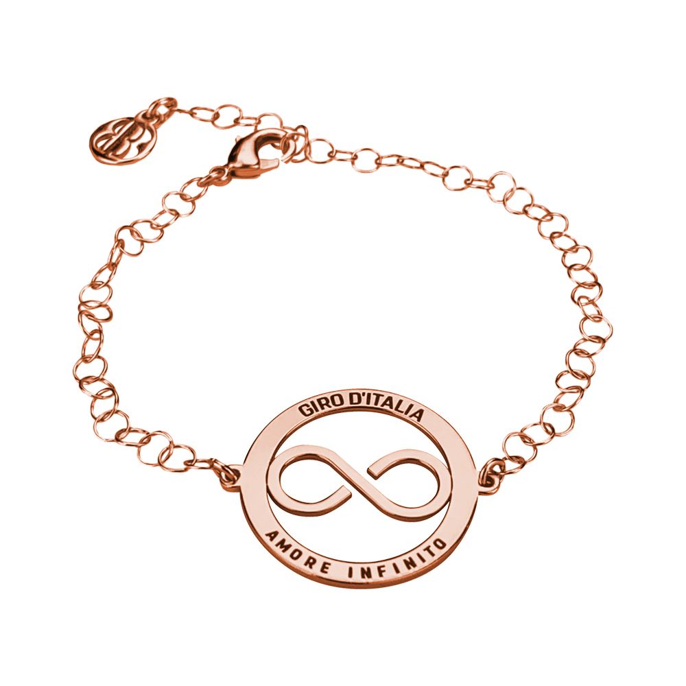 Bracciale rosato con logo circolare "amore infinito" del Giro d'Italia Default Title