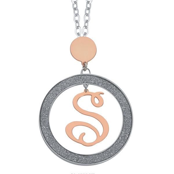 Collana con lettera S pendente piccolo Default Title