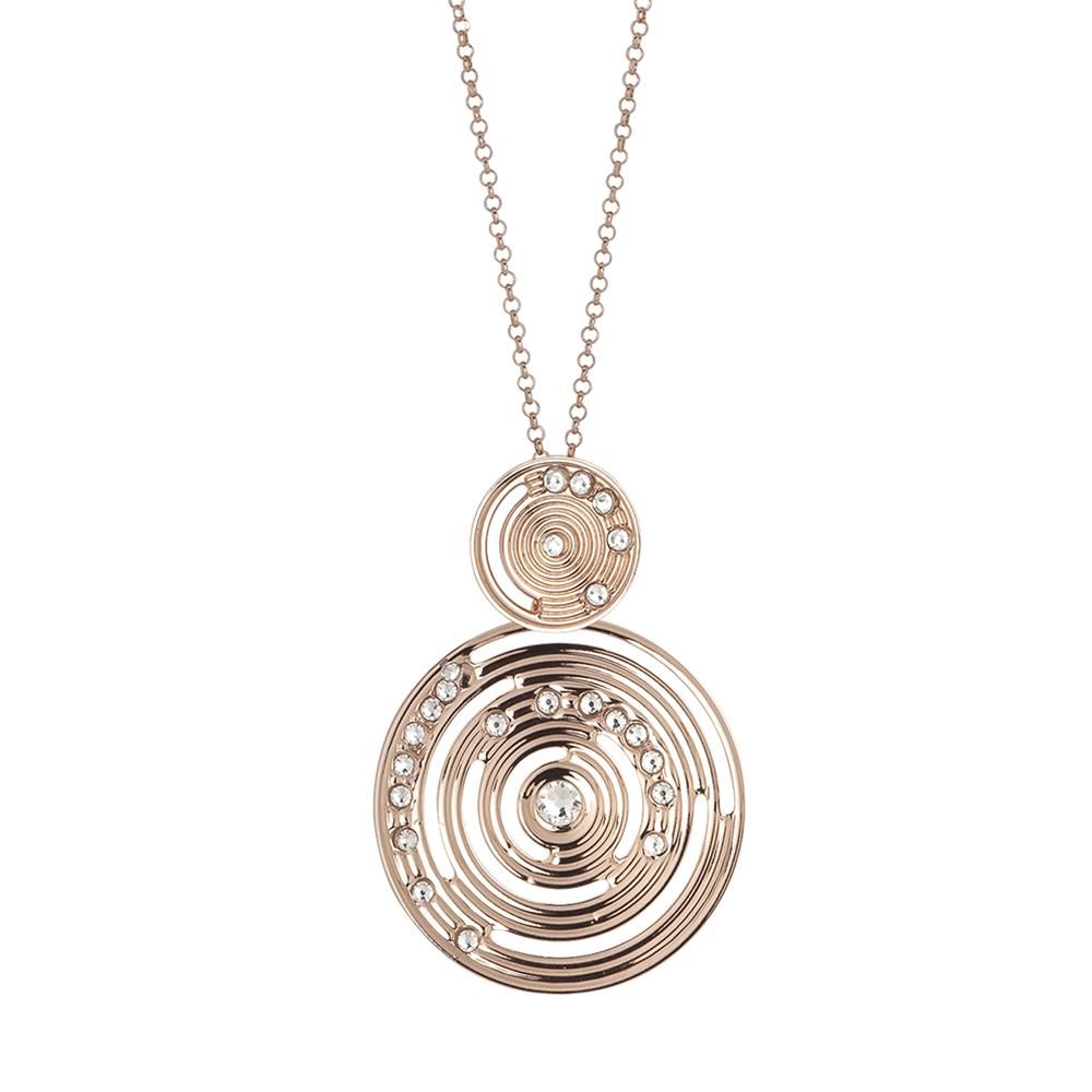 Collana placcata oro rosa con pendente di ispirazione Maya e Swarovski Default Title