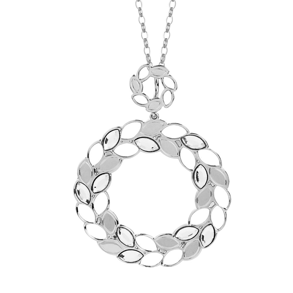 Collana con maxi pendente dal decoro a spiga di grano e Swarovski Default Title