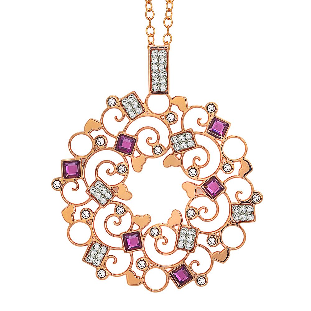 Collana rosata con pendente decorato di Swarovski Default Title