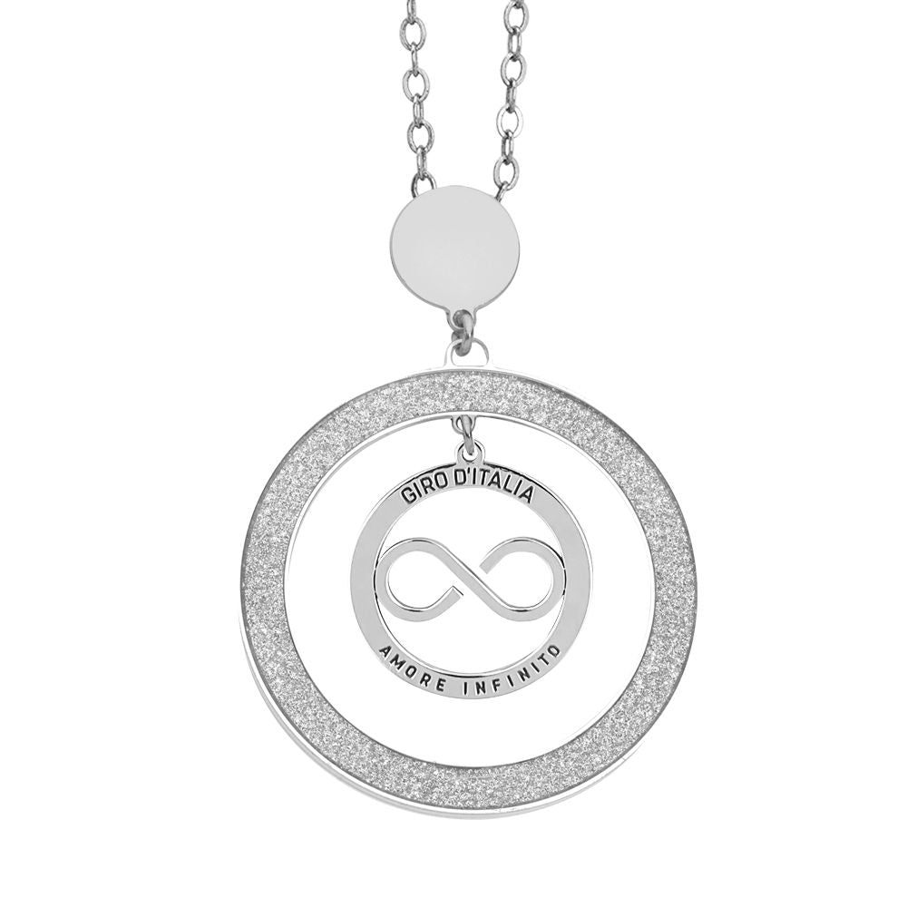 Collana con pendente glitterato e logo "amore infinito" del Giro d'Italia Default Title