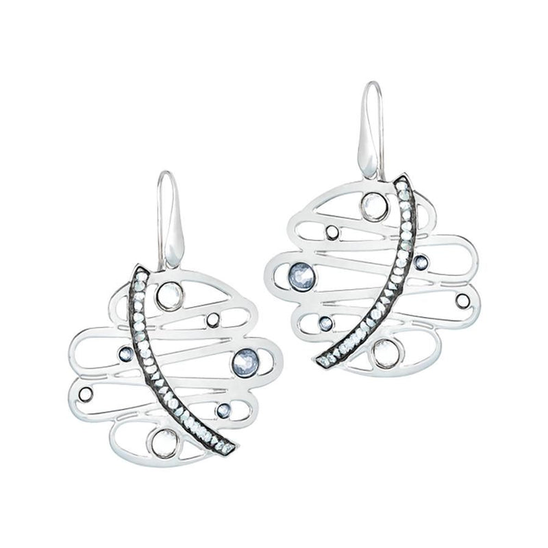 Orecchini pendenti con crystal rock e Swarovski Default Title