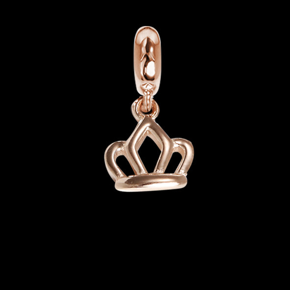 Charm rosato a forma di corona Default Title